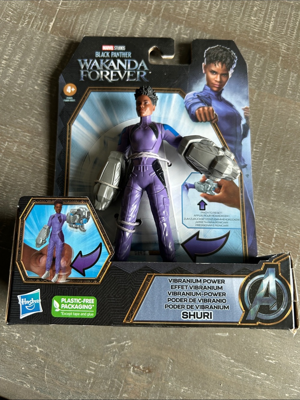 Marvel Shuri Action Figure - Purple and Silver Vibranium Gauntlets